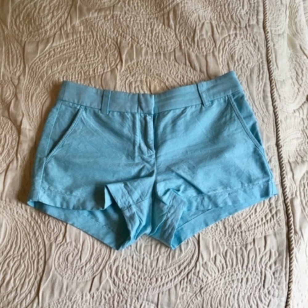 J. Crew Powdered Oxford Shorts Blue